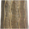 thumbnail image 4 of DecMode Brass Metal Snakeskin Inspired Decorative Vase with Dimensional Wavy Accents, 7" x 7" x 17", 4 of 10