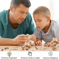 thumbnail image 2 of Wooden Cube Puzzle - Educational Puzzle, Intelligence Logic Math Puzzle, Luban Lock, Intelligence Test Toy, Mind Puzzle Box Lock Toy, 2 of 7