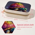 thumbnail image 5 of Sea Turtle Velvet Portable Storage Box with Removable Compartment: Display Case, Jewelry Box, and Jewelry Stand - Gift, 5 of 7