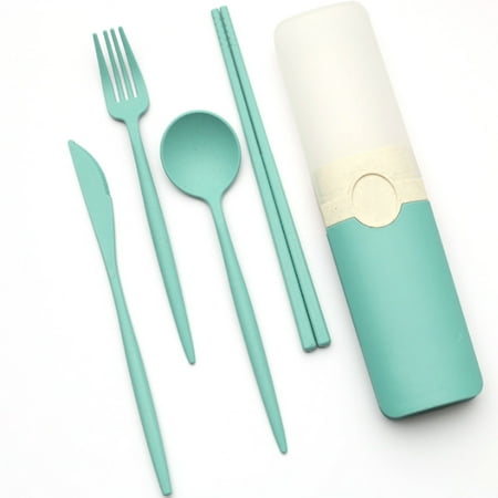

Wheat Straw Tableware Set Knife Fork Spoon Chopstick Kitchen Accessories