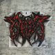 thumbnail image 3 of Y2k New Devil Skull Impreso Desgastado Manga Corta Hombres Y2k Street American Casual Algodón Cuello Redondo Camiseta Oversize Mujeres, 3 of 3