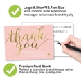 thumbnail image 3 of 100 Cartes de Visite Personnalisées'merci', 2x3.5 Pouces Rose & Or, 3 of 5