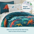 thumbnail image 4 of Wildkin Kids Microfiber Sheet Set for Boys and Girls - Twin (Jurassic Dinosaurs), 4 of 9