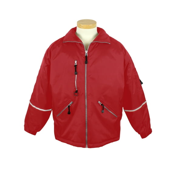 Tri-Mountain Courier 8930 Nylon jacket with reflective tape, 2X-Large, Red