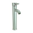 thumbnail image 4 of Brass Single Hole Bathroom Sink Faucet 12" H Satin Nickel Tap with Supply Lines| Renovators Supply, 4 of 11