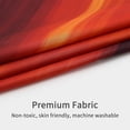 thumbnail image 4 of Black Red Ombre Shower Curtain Set, Abstract Ocean Standard Shower Curtain, Burnt Orange Shower Curtain for Bathroom Decor, Modern Waves Fabric Shower Curtain, Burgundy, 72 x 72, 4 of 6