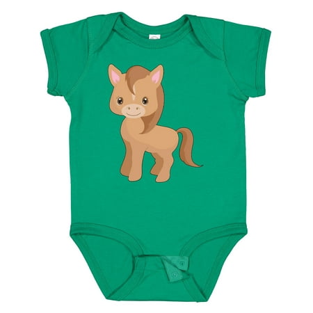 

Inktastic Cute Brown Pony Gift Baby Boy or Baby Girl Bodysuit