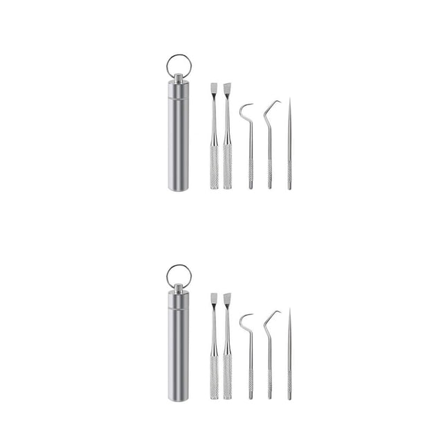 Palillo de Limpieza Reutilizable Inteprter 5PCS Multifuncional de Viaje