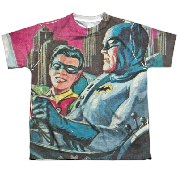 Batman Classic Tv - Bat Signal - Youth Short Sleeve Shirt - Medium