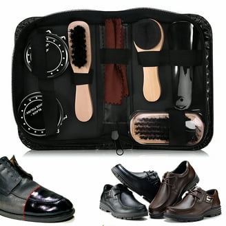 KIWI Select Wooden Shoe Valet Kit with Shine Accessories - Walmart.com