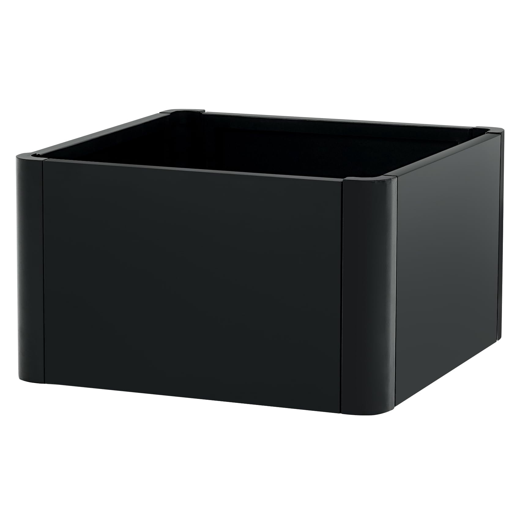Large Rectangular Metal Planter Box, Home Garden Plant Pots, Indoor Windowsill Planter, Large Garden Planters with Rounded Corners for Outdoor Plants for Patio Deck Garden, With or Without Bottom