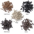 thumbnail image 4 of 500PCS Silicone Lined Nano Rings Hair Beads Micro Links For Extensions Secure Durable Beauty Tools Dark Brown, 4 of 7