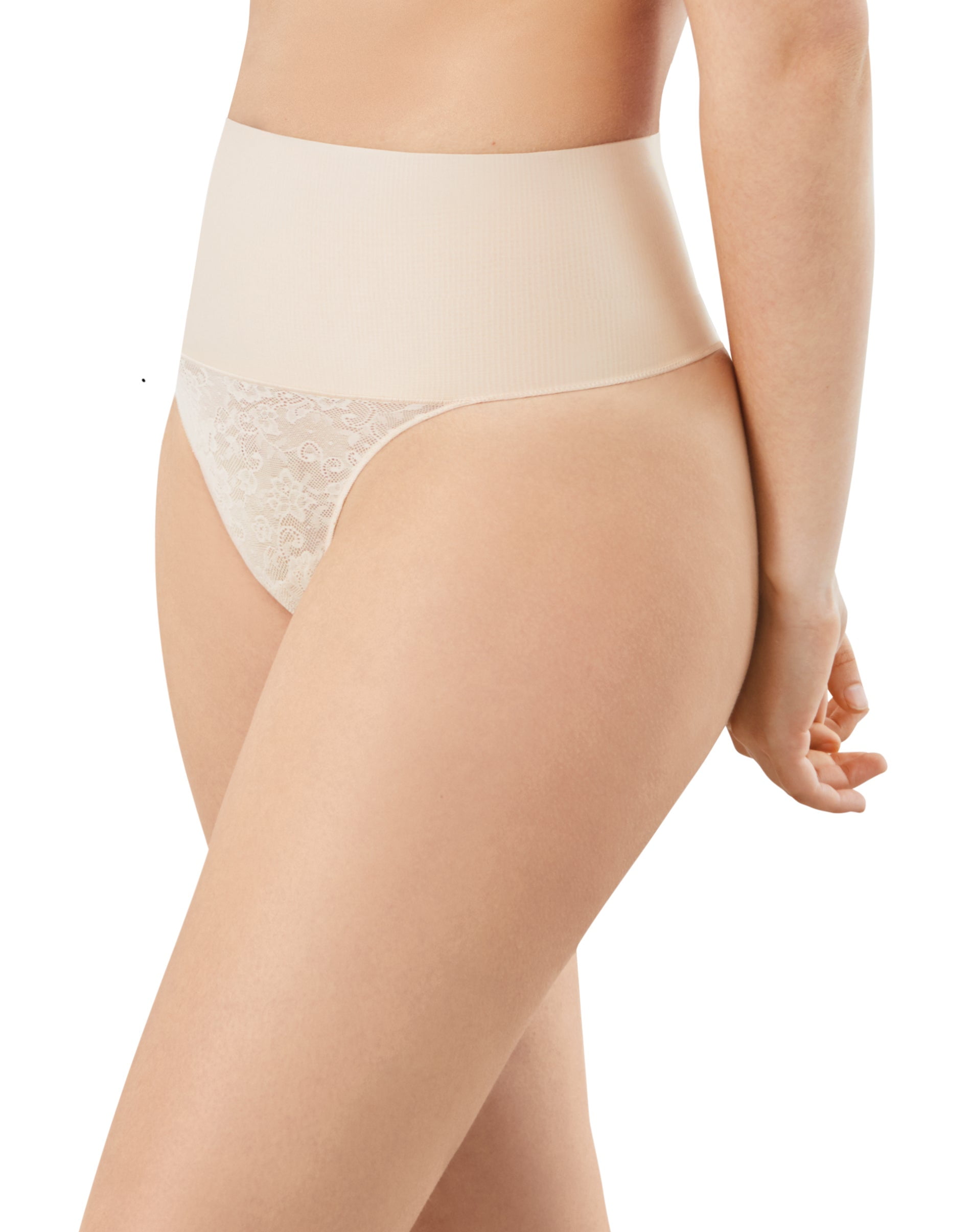 Women Body Shaper G String Thong Underwear High Waist Undetectable Tummy Control Briefs 