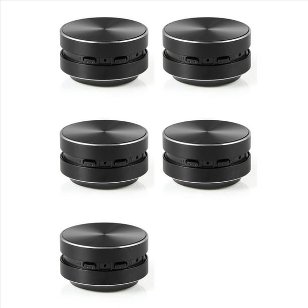 5X Altavoz de Conducción Ósea Compatible Portátil con Sonido Estéreo, Altavoz Bluetooth (Negro)