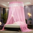 thumbnail image 3 of Skymirror Hanging Mosquito Net Top Hook Encrypted Mesh Lace Patchwork Mosquito Repellent Round Dome Court Style Crib Canopy Bedroom Decoration, 3 of 8