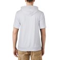 thumbnail image 2 of Ma Croix Mens Lightweight Muscle Top Short Sleeve Hoodie Sweater, 2 of 6