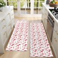 thumbnail image 4 of Kitchen Rugs Sets Of 2,Red Christmas House and Tree Pattern Anti Fatigue Kitchen Mat Rugs Non Slip Washable,Decorative Kitchen Floor Mats for Kitchen,Sink,Laundry,17"X47", 4 of 5