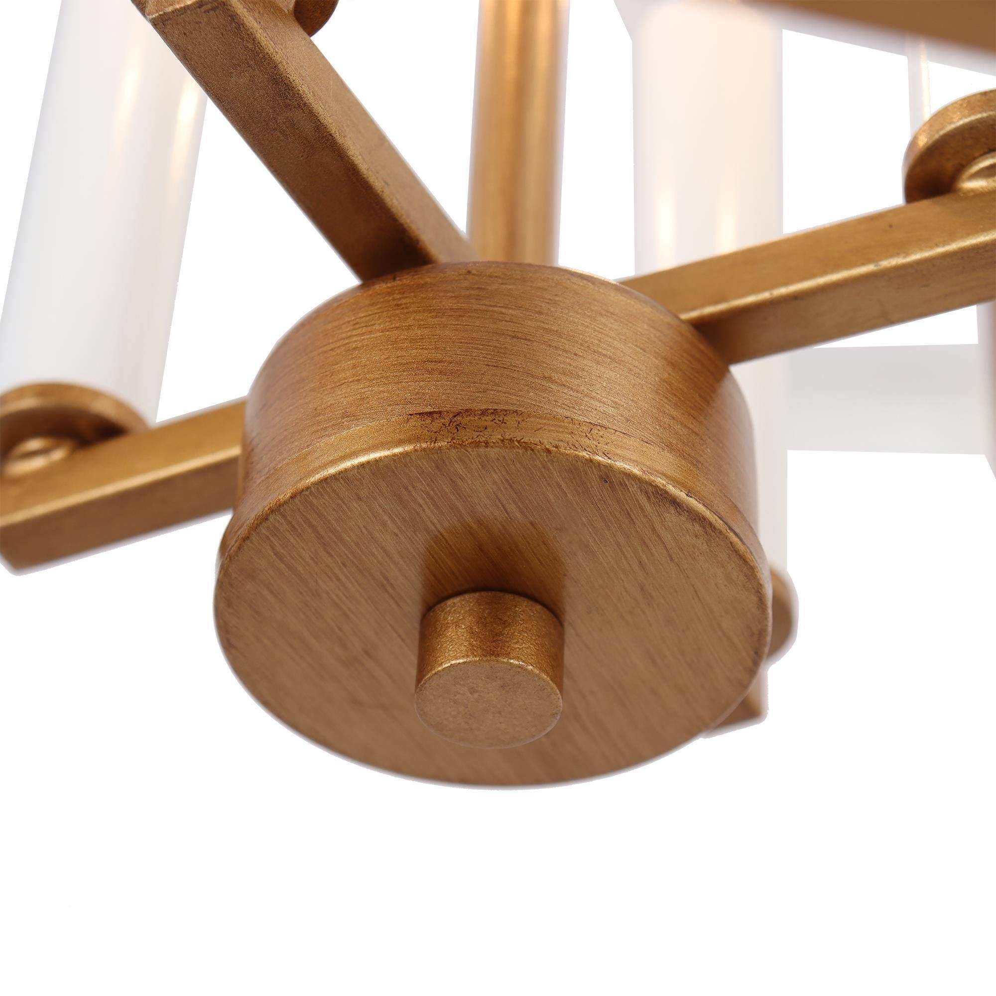 LNC Gold and White Candle Style Tiered LED Pendant for Kitchen or Dining Room