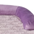 thumbnail image 4 of Vibrant Life Medium Round Corner Sofa Style Dog Bed, Purple, 25" x 35", 4 of 6