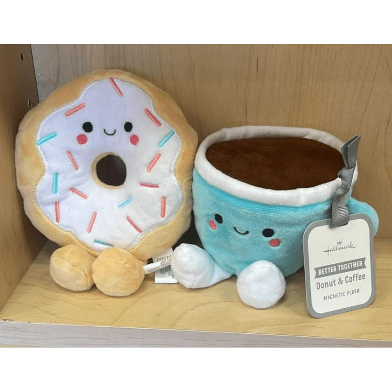 Hallmark Valentine Better Together Donut and Coffee Magnetic Plush