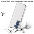 thumbnail image 3 of For Samsung Galaxy S22 Ultra Transparent Shock Absorption TPU Rubber Thick 3mm Hybrid Silicone Protective Slim Black Cover ,Xpm Phone Case [ Clear ], 3 of 7