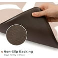 thumbnail image 5 of 2 Piece Kitchen Mat, Anti-Fatigue Cushioned Kitchen Mats Set for Floor, Waterproof Non Slip Comfort Standing Mat, Scandi Minimalist Kitchen Rug, 17"x30"+17"x47", Khaki Tan Geo Brushstroke, 5 of 6