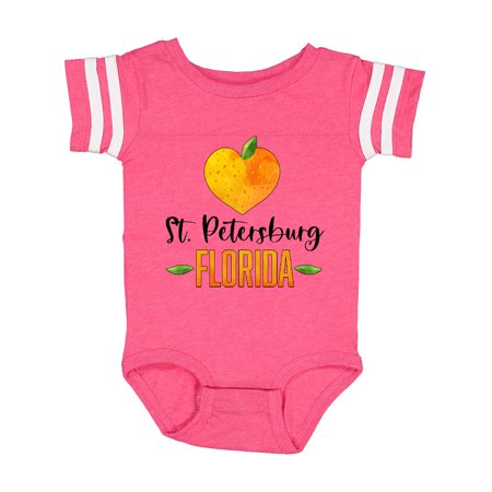 

Inktastic St. Petersburg Florida Orange in Heart Gift Baby Boy or Baby Girl Bodysuit