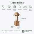thumbnail image 3 of All Thing Cedar WW48 4-ft Wishing Well Planter Box - 22L x 16.5W x 48H, 3 of 7