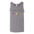 thumbnail image 2 of I Don't Need Google My Son Knows Everything Mens Graphic Tank Top, Heather Grey, Large, 2 of 3