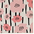 thumbnail image 5 of Linon Home Décor Washable Laurel Area Rug or Runner Collection, Ivory and Pink, 5' x 7', 5 of 13