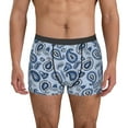 thumbnail image 2 of JUNZAN Blue Paisley Pattern Vintage Mens Underwear Boxer Briefs for Men’s-XX-Large, 2 of 7