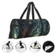 thumbnail image 3 of Fotbe Enchanted Forest Skull Path Bolsa Deportiva de Lona Plegable con Estampado, Bolsa de Gimnasio con Bolsillo Seco/Húmedo, Bolsa de Viaje Ultraligera de Gran Capacidad, 3 of 6