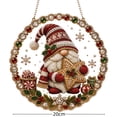 thumbnail image 6 of Clearance! Christmas Pearl Diamond Art Hanging Ornament Kit, 8" Pearl Art Kits for Adults Pearl Painting Kits, Gnome, 6 of 8