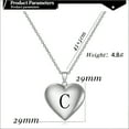 thumbnail image 2 of DESIGNICE Initial Necklaces for Women,Personalized Engraving Silver Initial Necklace for Women,Long-Lasting Shine Titanium Steel Dainty Necklace,Customizable Initial Necklace,C, 2 of 6