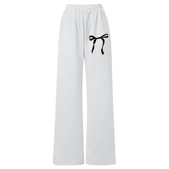 VUHXZWAF Girls Sweatpants Baggy Wide Leg Pants with Pockets Elastic Waist Casual Kids Clothes Size 17-18 Years