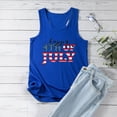 thumbnail image 4 of IROINNID Women's Round Neckline Tank Sleeveless Casual America Flag Casual Tops Blouse Tops Women Tops 4th Of July, 4 of 5