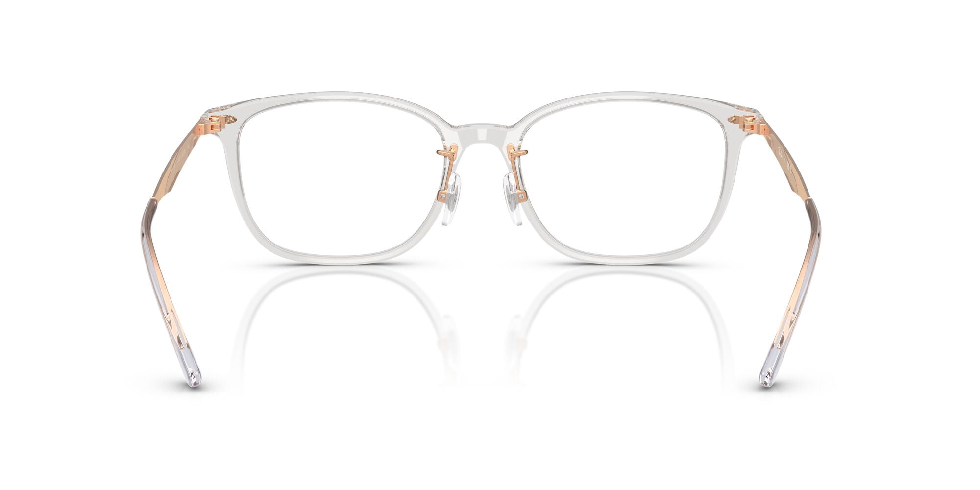 Ray-Ban Unisex Size 54 Pillow RB5403D Optics Prescription Eyeglasses with Case, Transparent Gray/Demo Lens