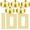Round Style, variant on 100 Pcs Gold Paper Crowns Birthday Party Bulk for Adults Classroom Students Hat Supplies Favors (Round Style)