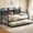 Black, variant on Afuhokles Twin Daybed with Trundle and Storage Headboard, Charging Station, Height Adjustable Metal Bed Frame, White
