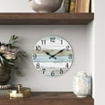 thumbnail image 7 of Wall Clock Silent Non Ticking Wall Clocks Battery Operated, Rustic Coastal Country Clock Decorative for Bathroom Kitchen(10 Inch), 7 of 7