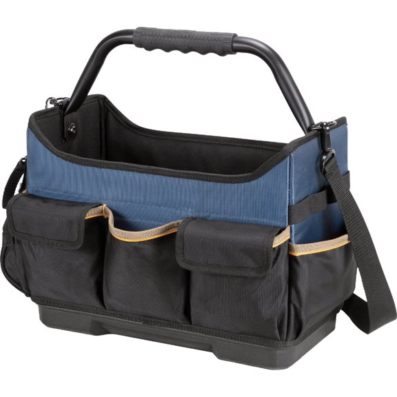 CLC Work Gear PB1580 15" Molded Base Open-Top Toolbox, Black — Home & Garage Storage, Stackable Design