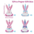 thumbnail image 2 of 12Pcs Easter Treat Boxes Bunny Favor Boxes with Handle Rabbit Shape Basket Candy Cookies Case for Home Easter Party Favor Decorations Supplies, 2 of 5