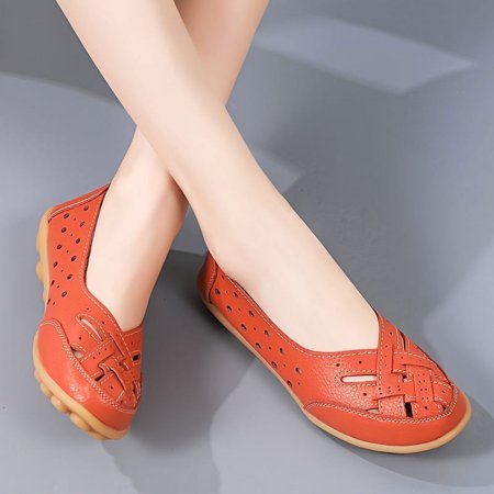 

2024 Women s with Soft Sole Platform and Out Design Lightweight Slip On Casual Flats-44