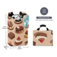thumbnail image 2 of Yayeee Freestanding Laundry Hamper with Handle Collapsible Large Storage Basket for Clothes, Creamy Cake, 2 of 7