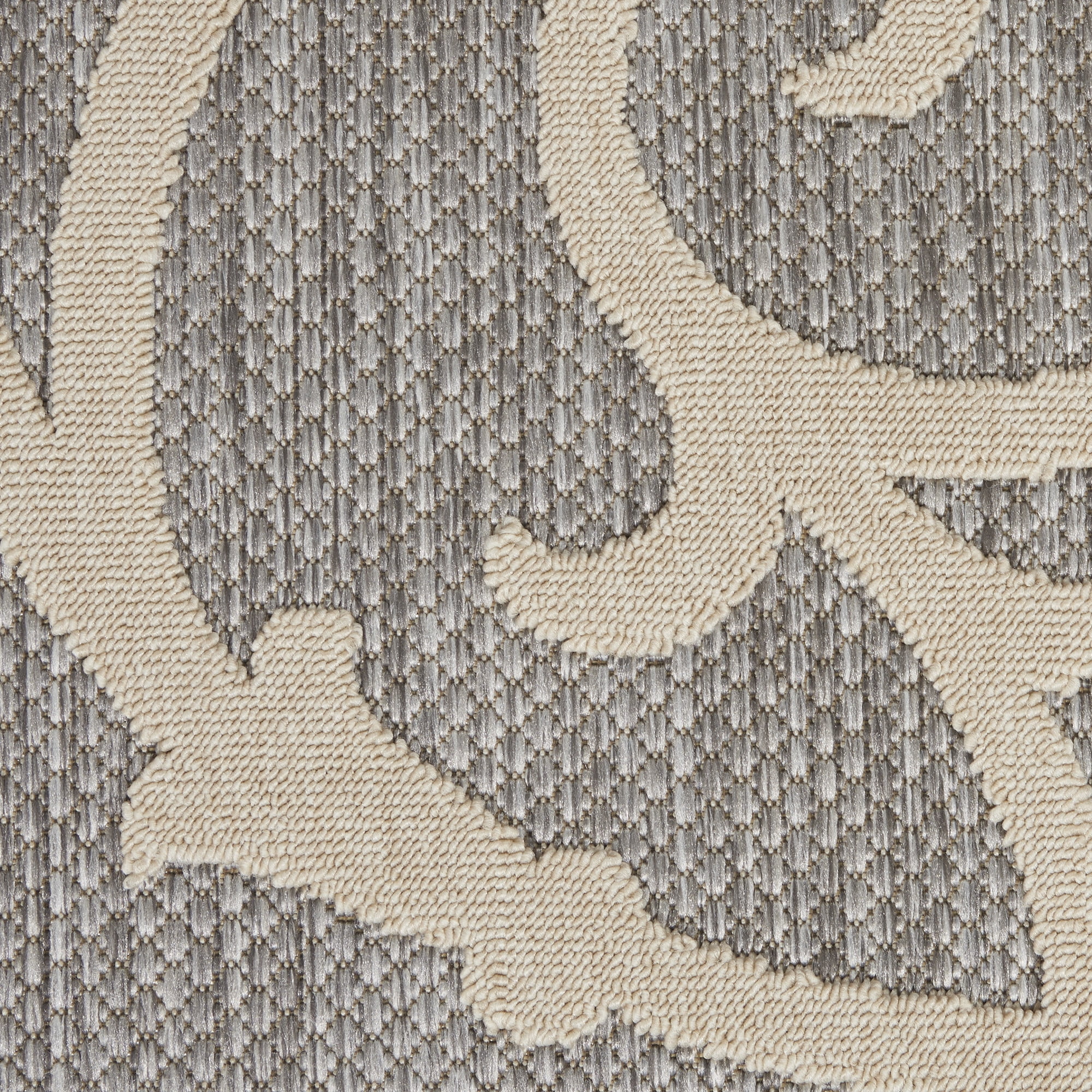 Nourison Palamos Indoor/outdoor Casual Contemporary Grey Area Rug