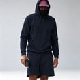 thumbnail image 4 of Xdegoge mens sets 2 piece outfits casual Summer Casual Athletic Hoodie Sweatshirt and Drawstring Sweatshorts Tracksuit Athletic Workout Gym Running Outfits, 4 of 5