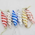 thumbnail image 3 of 6 Pieces Christmas Glitter Hanging Candy Ornaments, Colorful Xmas Candy Cane Peppermint Tree Decorations for Christmas Tree Home Party Holiday Supplies, 3 of 8