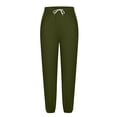 thumbnail image 5 of Womens Sweatpants High Waisted Baggy Joggers Lightweight Soft Workout Lounge Pants with Pockets Comfy Athletic Green, 5 of 7