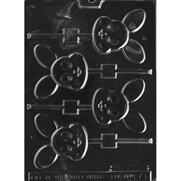 Cybrtrayd Life of the Party E078 Baby Bunny Pop Easter Chocolate Candy Mold in Sealed Protective Poly Bag Imprinted with Copyrighted Cybrtrayd Molding Instructions