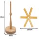 thumbnail image 2 of onlyliua ¡ ¡Ofertas Prime Day Hoy 2024! Almohadilla Aislante de Madera Maciza de Nogal Negro, Almohadilla Térmica y Escaldadura, Cónica Circular Japonesa para Mesa de Comedor, Decoración para El Hoga, 2 of 2